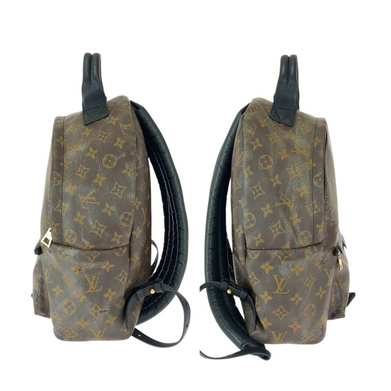 Louis Vuitton Monogram Palm Spring MM Brown Black Gold