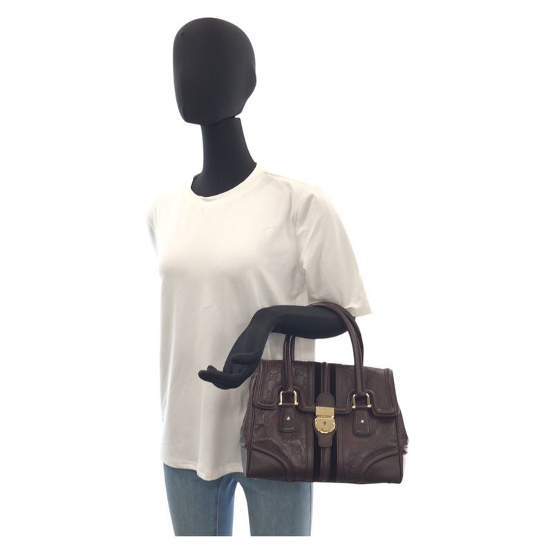 Guccissima Brown Gold Leather Handbag