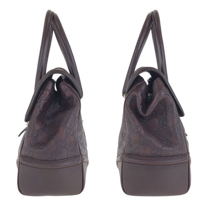 Guccissima Brown Gold Leather Handbag