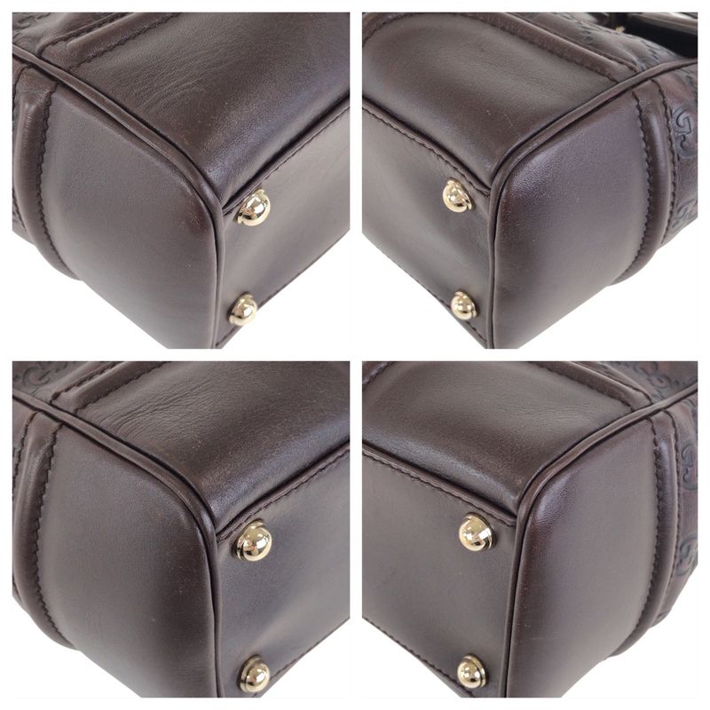 Guccissima Brown Gold Leather Handbag