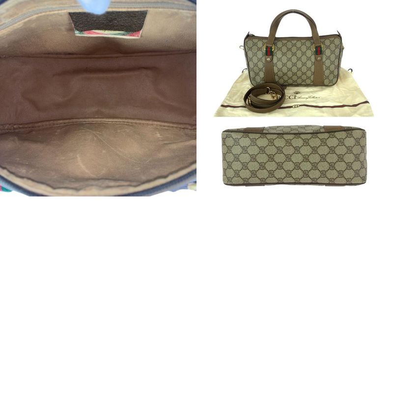 Gucci Vintage Sherry Line Beige Brown GG Supreme Canvas 39.02.040