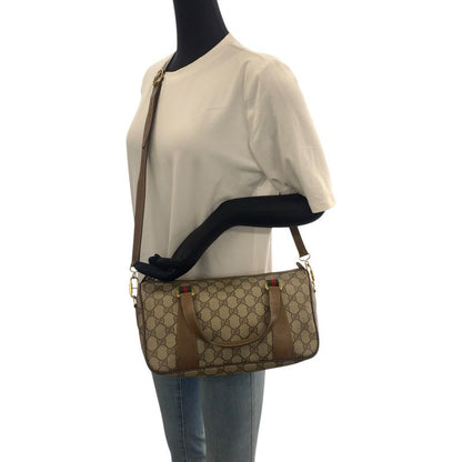 Gucci Vintage Sherry Line Beige Brown GG Supreme Canvas 39.02.040