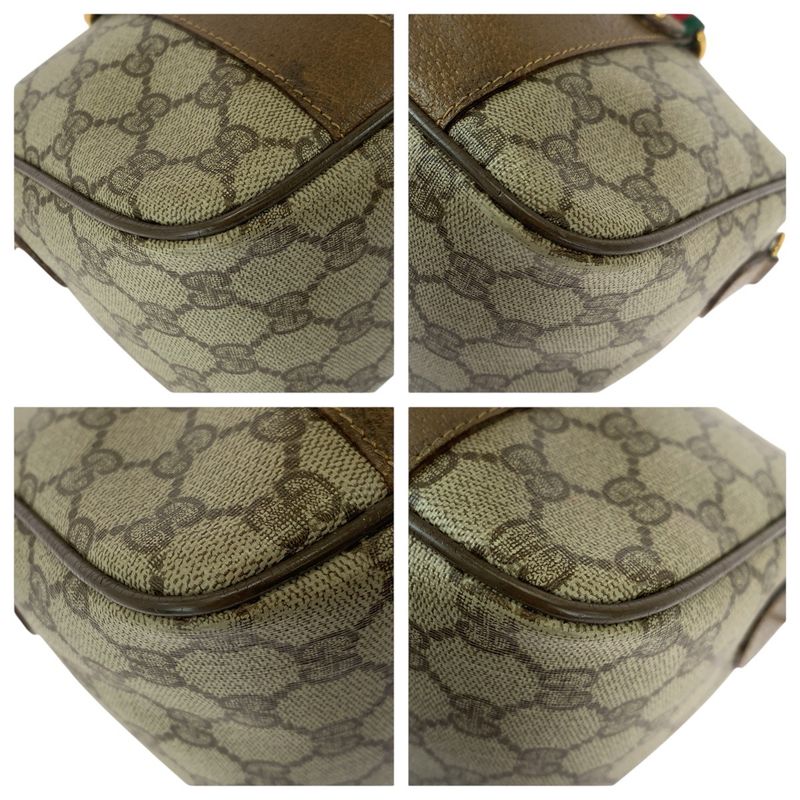 Gucci Vintage Sherry Line Beige Brown GG Supreme Canvas 39.02.040