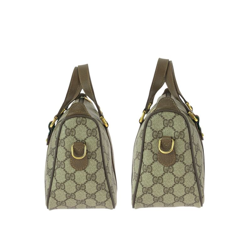 Gucci Vintage Sherry Line Beige Brown GG Supreme Canvas 39.02.040
