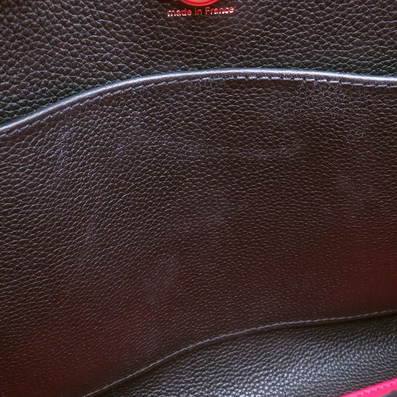 Louis Vuitton Handbag Leather City Steamer PM Bag 2-Way Noir Black Rouge