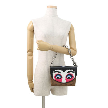 Louis Vuitton Shoulder Bag Monogram Reverse Epi Pochette Kabuki Mask Noir Black
