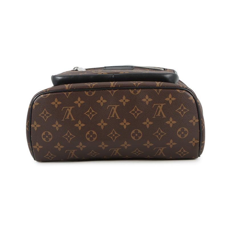 Louis Vuitton Backpack Monogram Macassar Josh NV Brown Noir Black