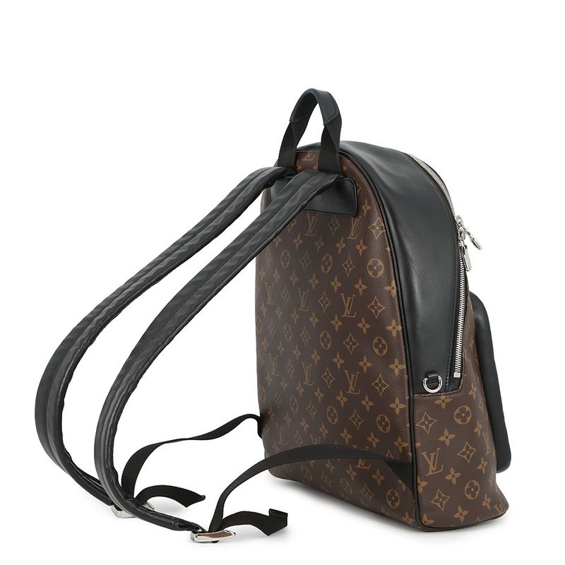 Louis Vuitton Backpack Monogram Macassar Josh NV Brown Noir Black