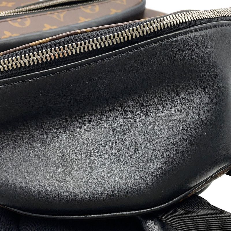 Louis Vuitton Backpack Monogram Macassar Josh NV Brown Noir Black