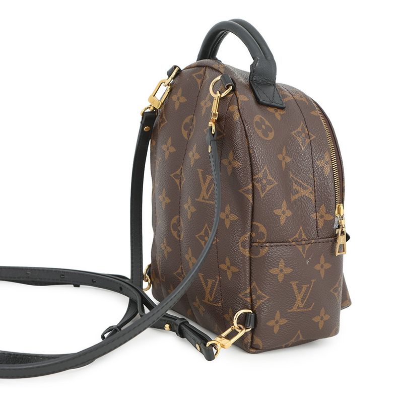Louis Vuitton Backpack Monogram Palm Spring Mini Noir Black