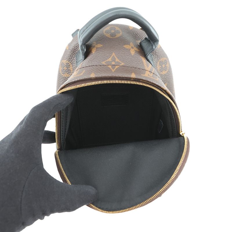Louis Vuitton Backpack Monogram Palm Spring Mini Noir Black