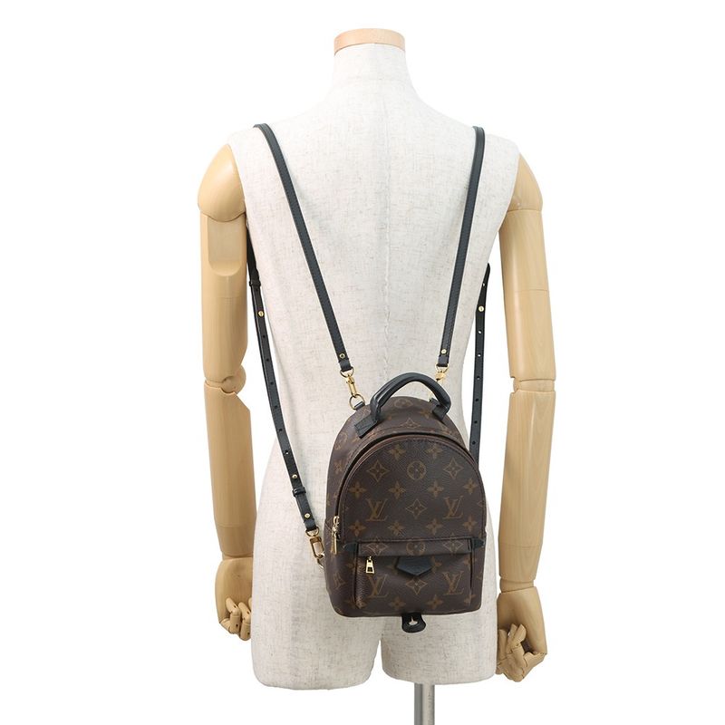 Louis Vuitton Backpack Monogram Palm Spring Mini Noir Black