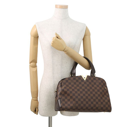 Louis Vuitton Damier Ebene Kensington Bowling Bag Brown Beige