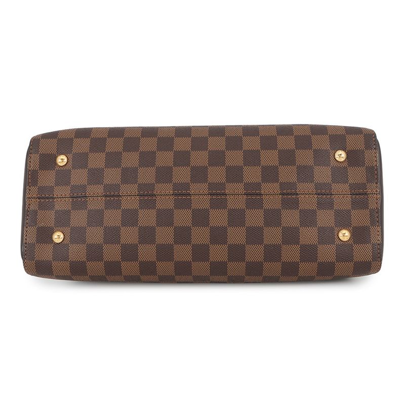 Louis Vuitton Damier Ebene Kensington Bowling Bag Brown Beige