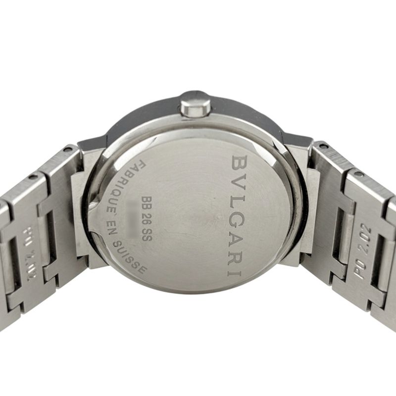 Bvlgari Diamond Watch SS Quartz Black