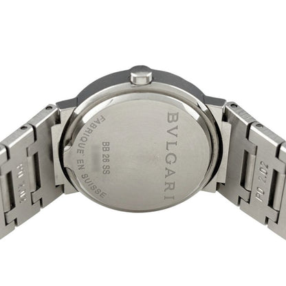 Bvlgari Diamond Watch SS Quartz Black