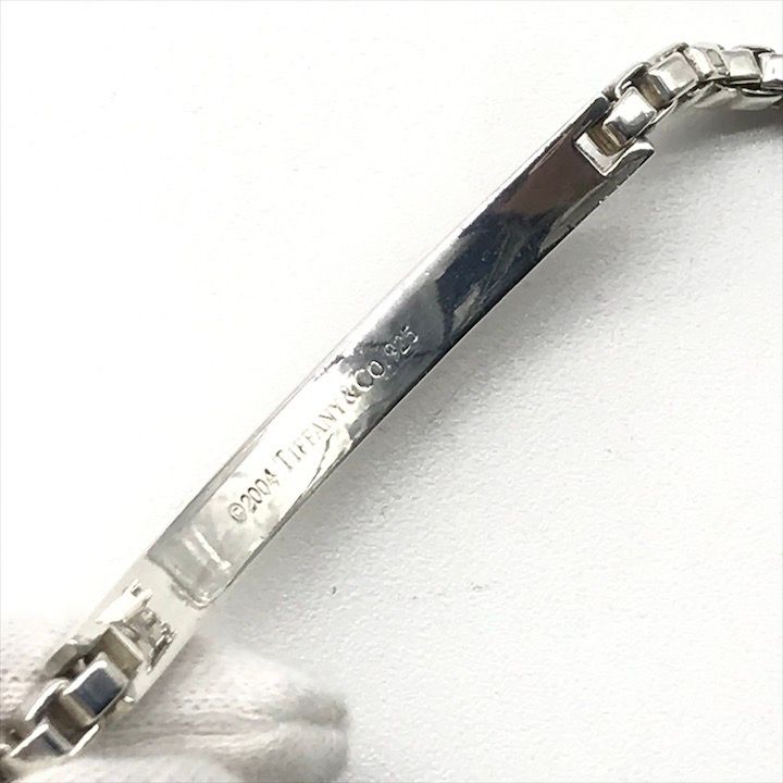 Tiffany & Co Venetian Link ID Bracelet Silver Bangle