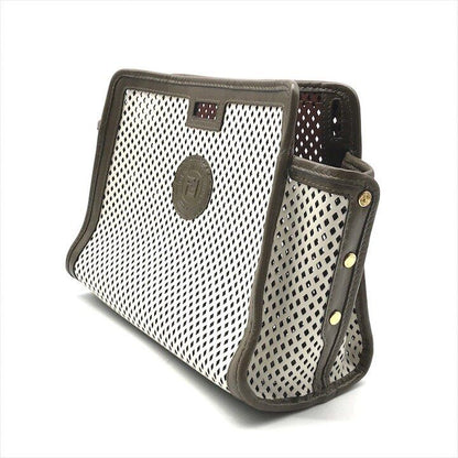 Fendi Peekaboo Defender Mesh Bag Cover Bag Brown