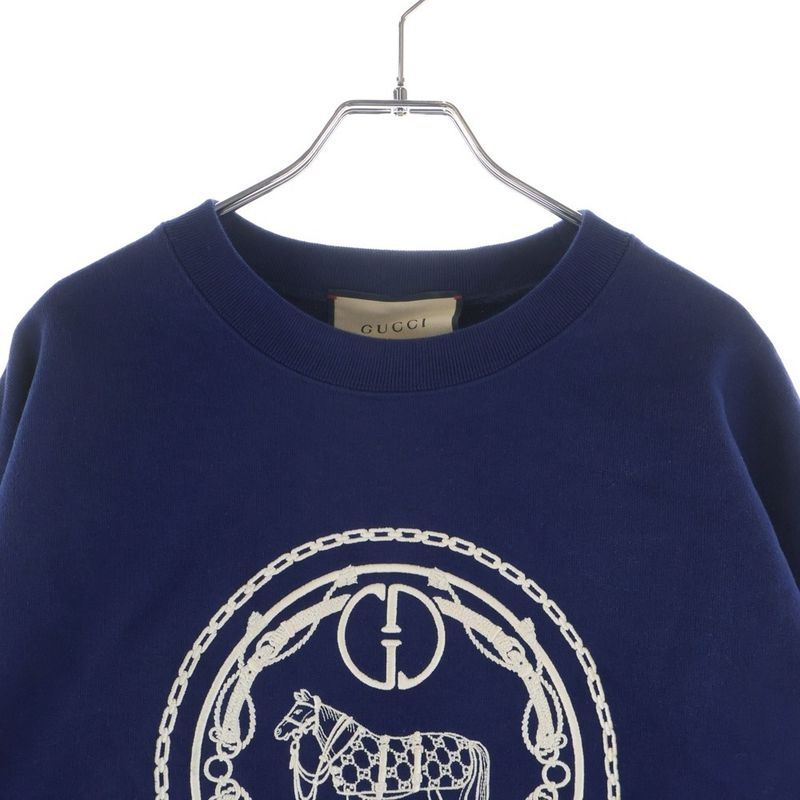 Gucci Horse Parade Logo Crew Neck Horse Paradise Embroidery