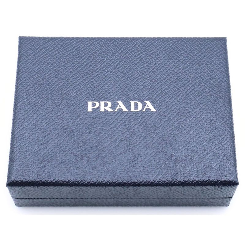Prada Saffiano Trifold Wallet Aqua Leather Green