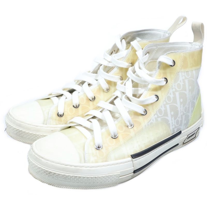 Dior Homme Oak High Top High Cut Sneakers White