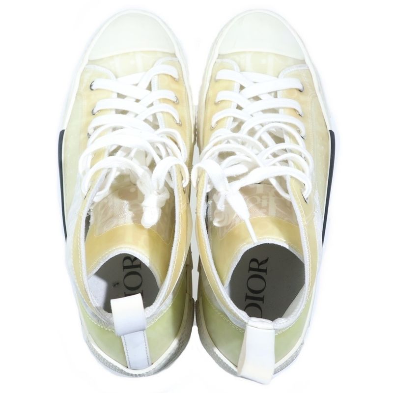 Dior Homme Oak High Top High Cut Sneakers White