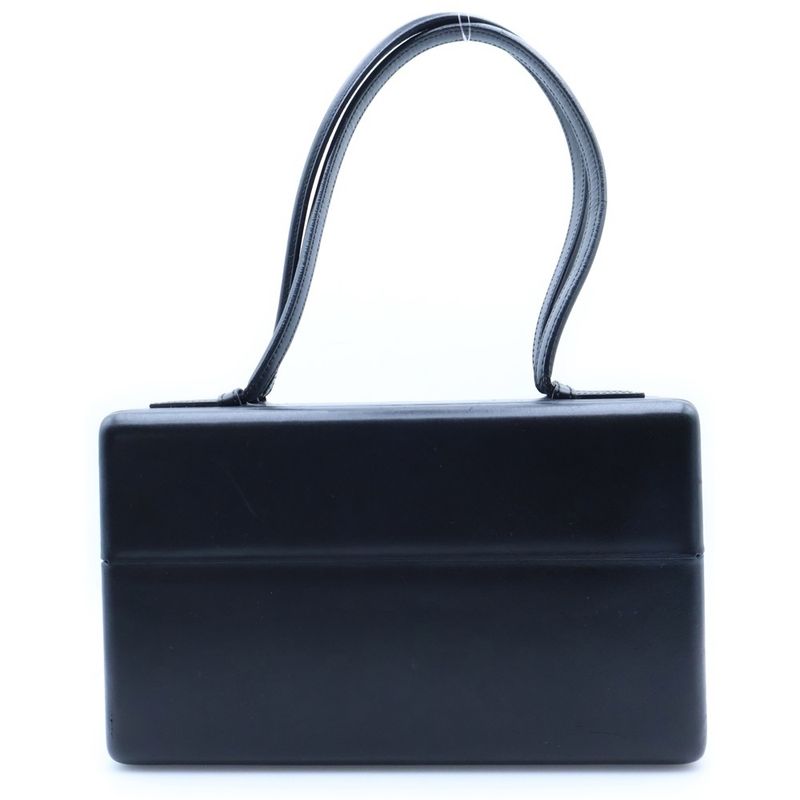 Loewe Clasp Handbag Black Leather