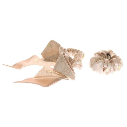 Gucci GG Mark Scrunchie Set Hair Tie Silk Pink