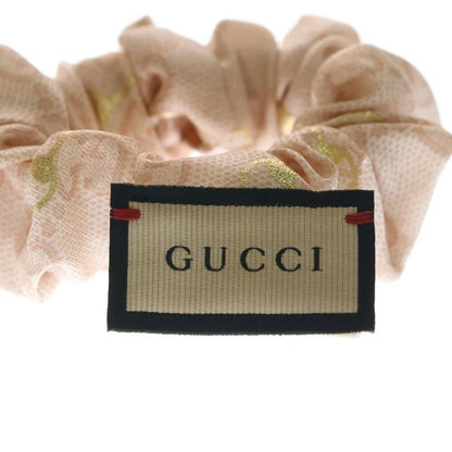 Gucci GG Mark Scrunchie Set Hair Tie Silk Pink