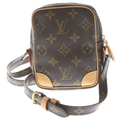 Louis Vuitton Monogram Game on Panam Mini Shoulder Bag Brown Red Leather