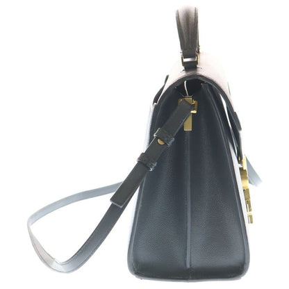 Saint Laurent Paris Cassandra Top Handle Leather Shoulder Bag Gray