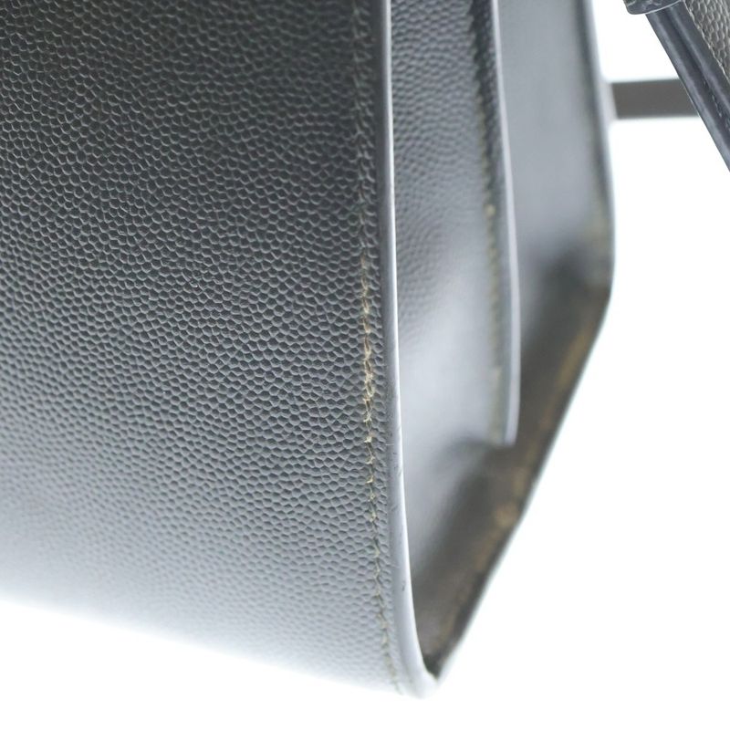Saint Laurent Paris Cassandra Top Handle Leather Shoulder Bag Gray