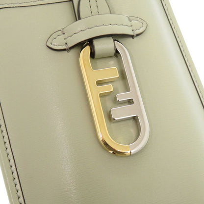 Fendi Phone Pouch Leather Green Shoulder Bag