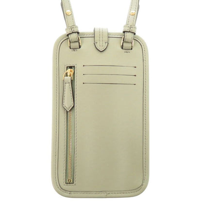 Fendi Phone Pouch Leather Green Shoulder Bag