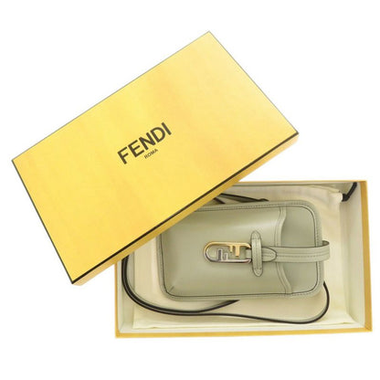 Fendi Phone Pouch Leather Green Shoulder Bag