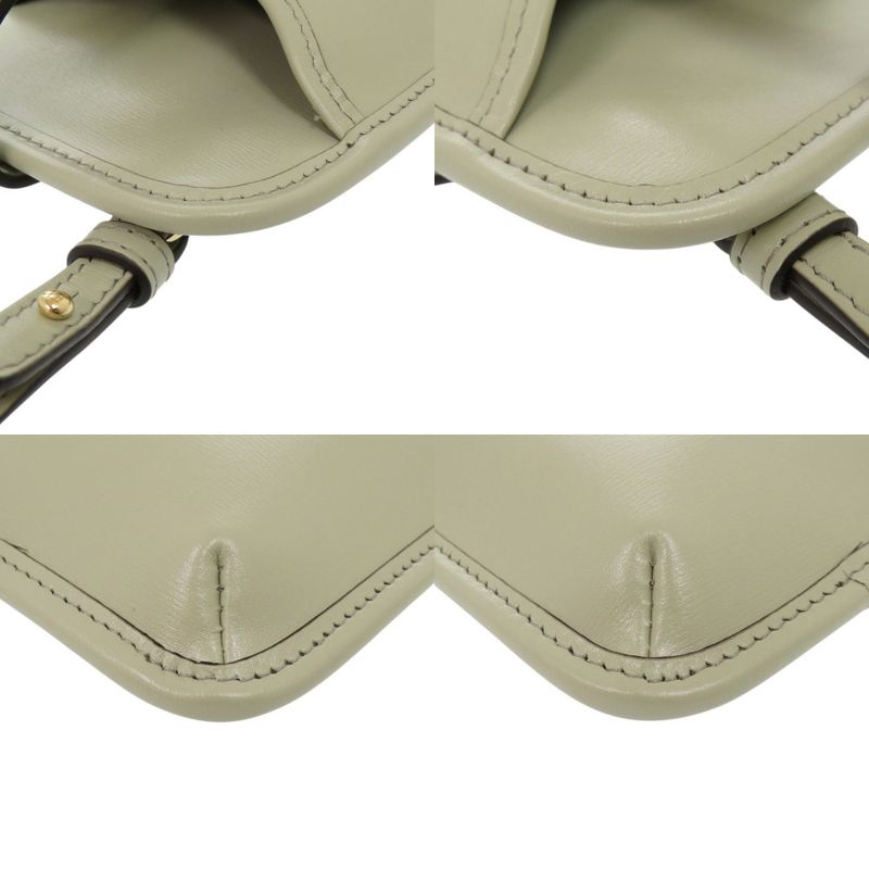 Fendi Phone Pouch Leather Green Shoulder Bag