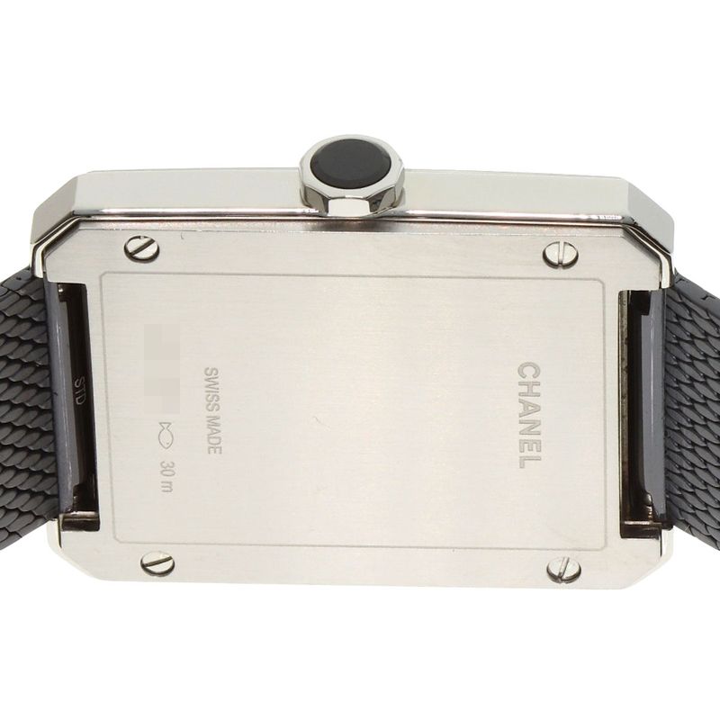 Chanel Boyfriend Tweed Diamond Watch SS