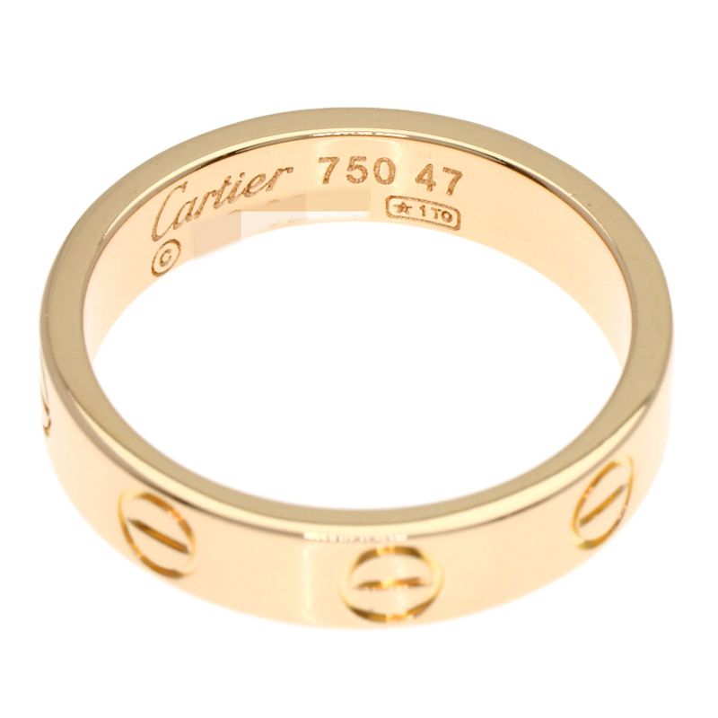 Cartier Mini Love Ring 47 Ring 18K Pink Gold