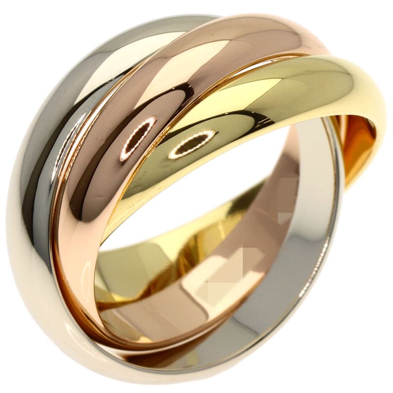 Cartier Trinity 48 Ring 18K Yellow Gold 18K Pink White