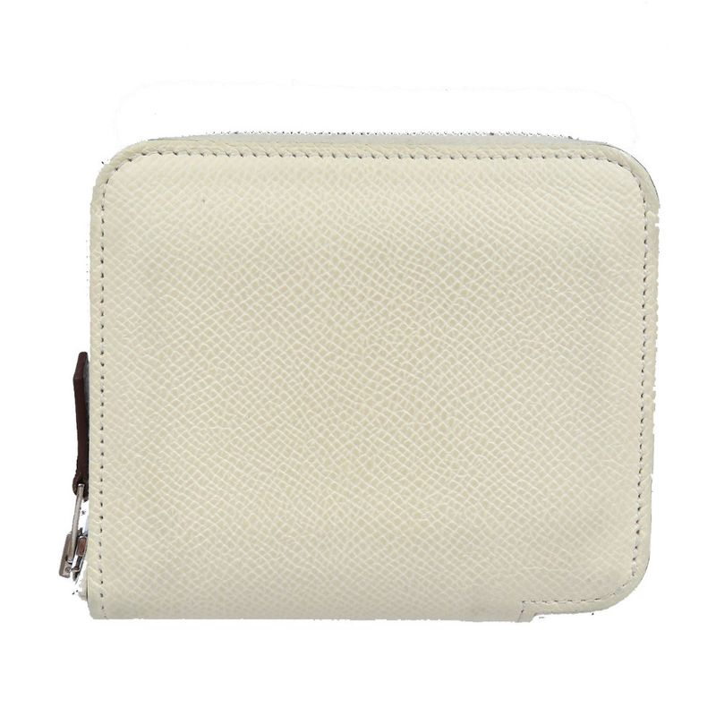 Hermes Azap Compact Silk in Veau Silver Cles Biscuit
