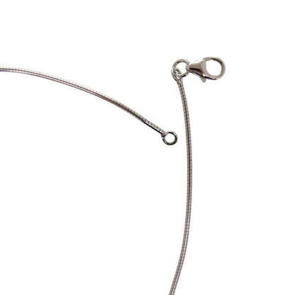 Hermes Wire Pop Metal Orange Silver Necklace