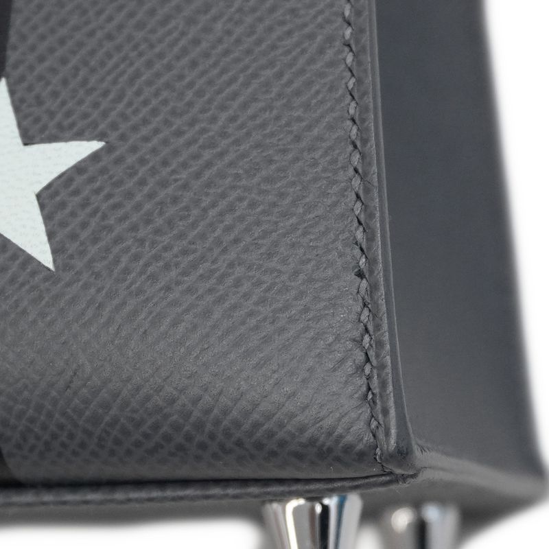 Hermes Handbag Kelly 25 Kazak Etoile Veau Epsom Ardoise Black Verse Peppermint