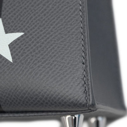 Hermes Handbag Kelly 25 Kazak Etoile Veau Epsom Ardoise Black Verse Peppermint