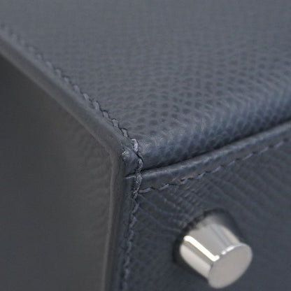 Hermes Handbag Kelly 25 Kazak Etoile Veau Epsom Ardoise Black Verse Peppermint