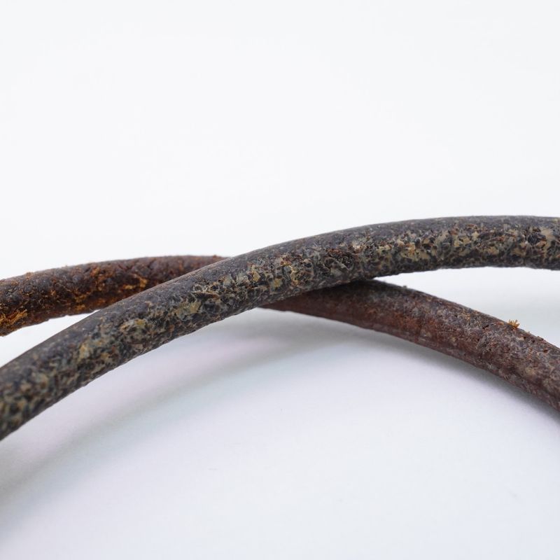 Hermes Bracelet Choker Viviride Fantasy Heart Gold Plated Leather Brown