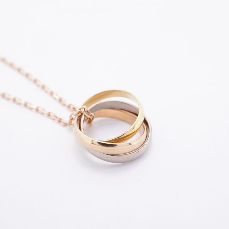 Cartier Necklace Baby Trinity 18K Yellow Gold 18K White