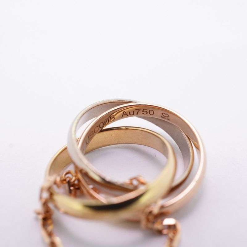 Cartier Necklace Baby Trinity 18K Yellow Gold 18K White