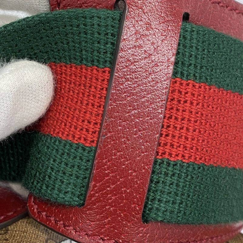 Gucci Boston Bag Micro GG Doraemon Brown Red Gold