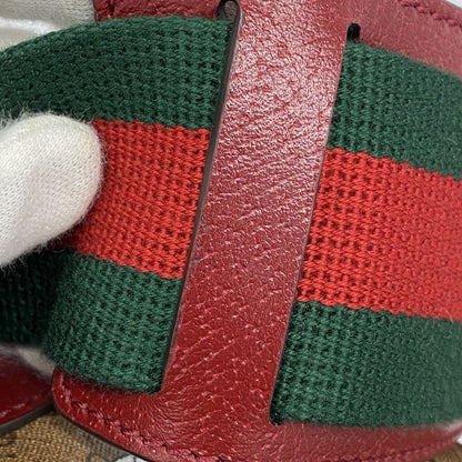 Gucci Boston Bag Micro GG Doraemon Brown Red Gold