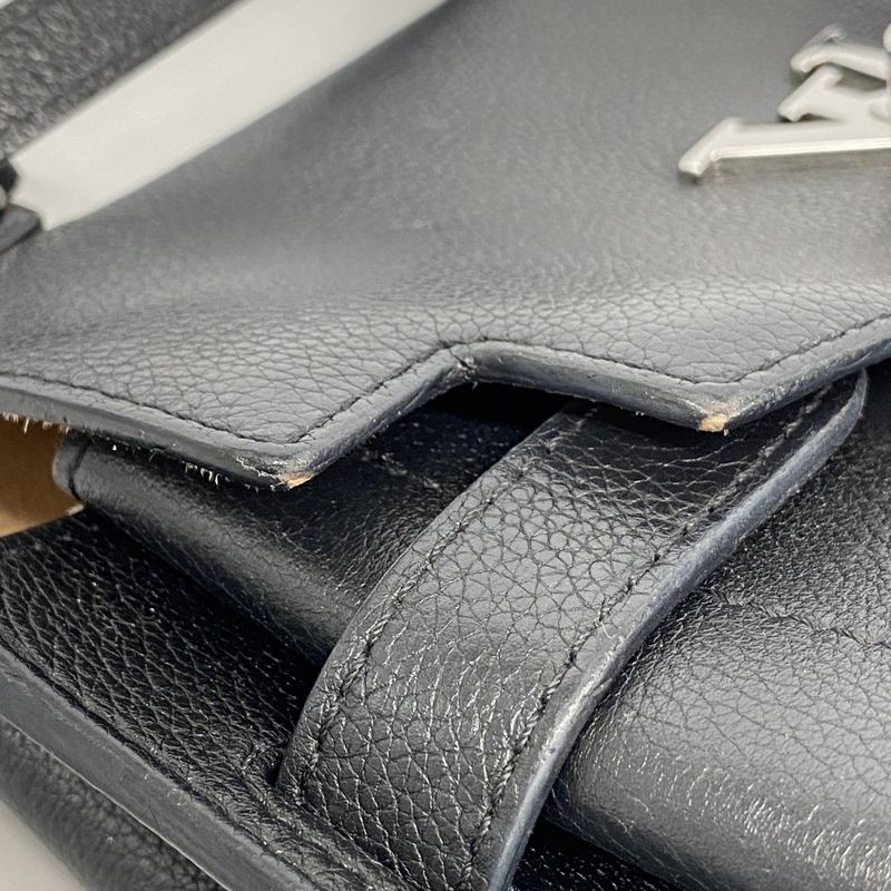 Louis Vuitton Handbag Lockme Eva BB Black 2-Way Bag